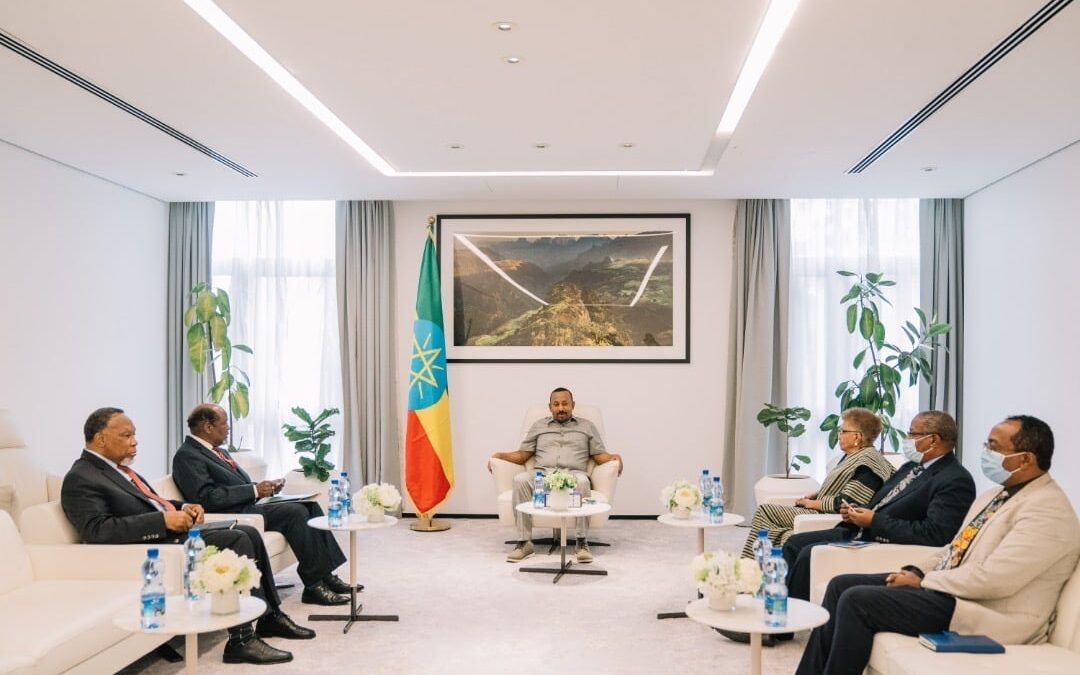 ABIY AHMED MEETS AFRICAN UNION DELEGATION