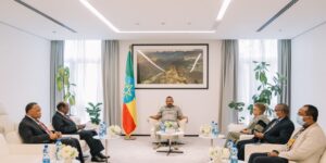 ABIY AHMED MEETS AFRICAN UNION DELEGATION