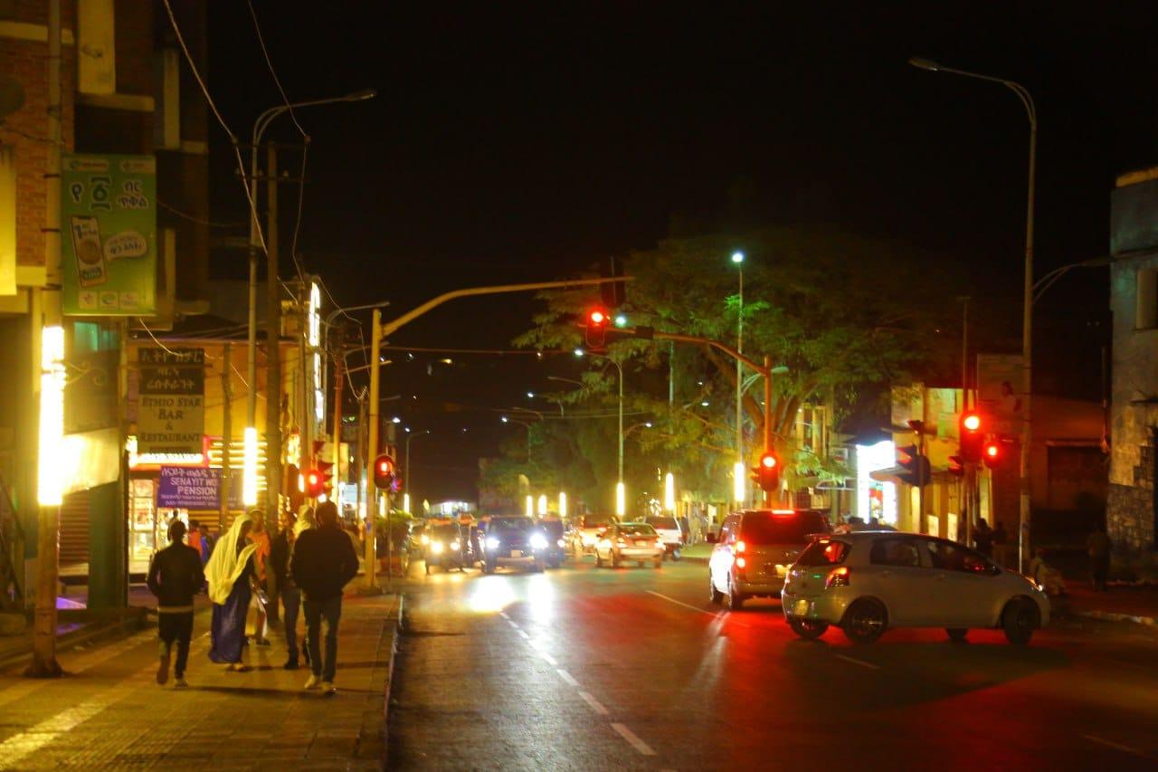 Gondar at night