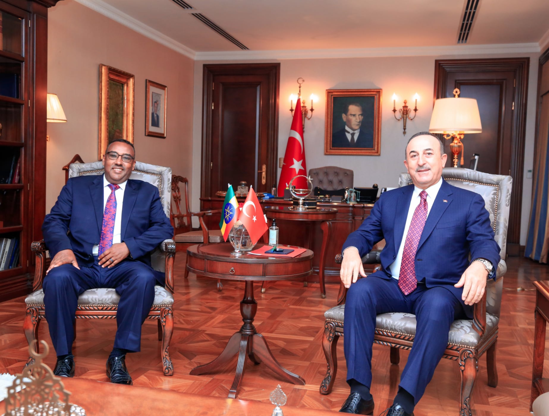 DEMEKE MEKONNEN CONFERS WITH FOREIGN MINISTER OF TURKEY MEVLÜT ...